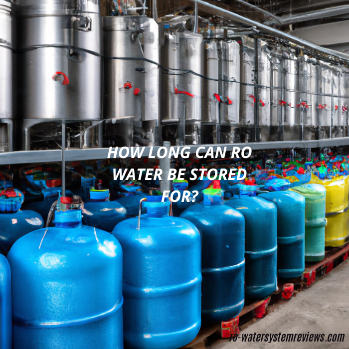 How long can RO water be stored for